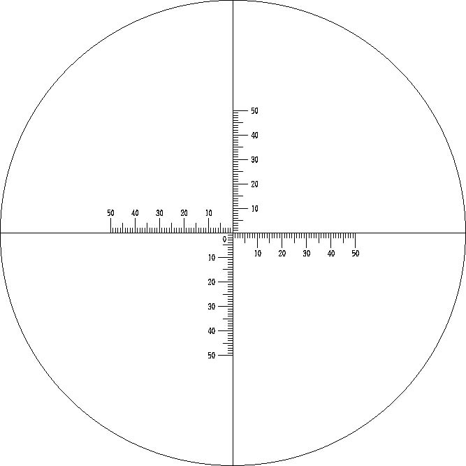 日本CHUO中央精机株式会社刻度板　十字微观2TS-P-(5)