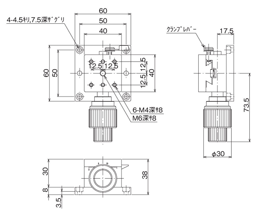 Xステージ -中央精機株式会社 | 精密ステージユニット、光学関連 Xステージ -中央精機株式会社 | 精密ステージユニット、光学関連