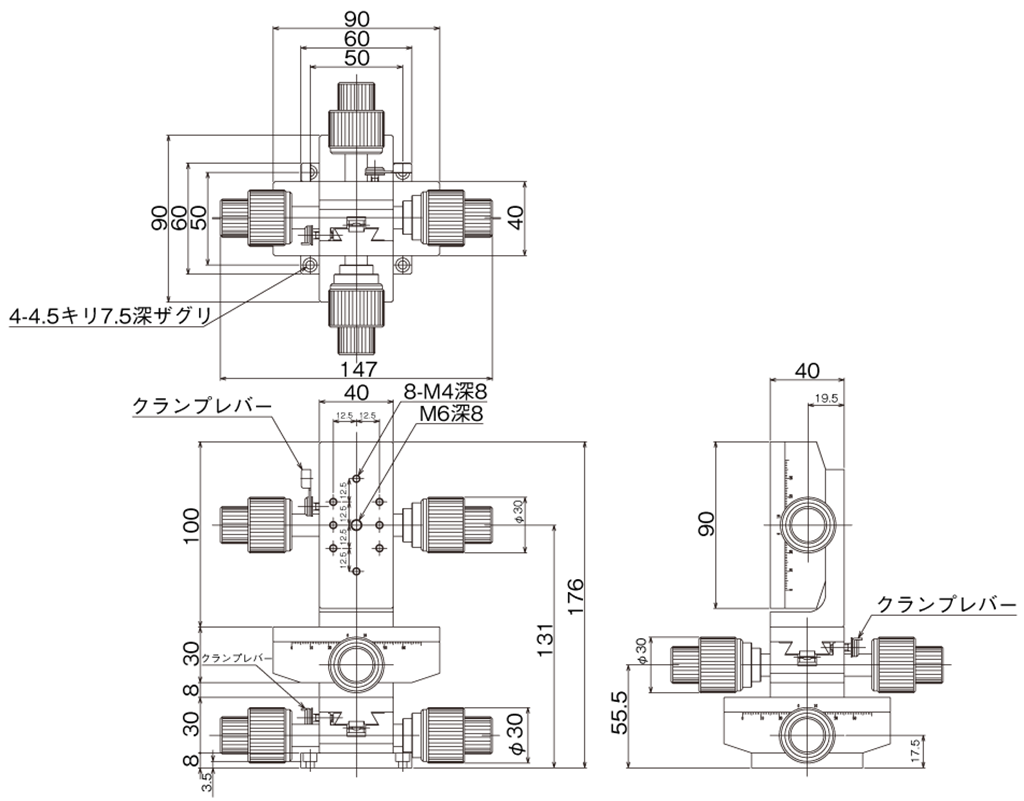 XYZステージ -中央精機株式会社 | 精密ステージユニット、光学関連機器-